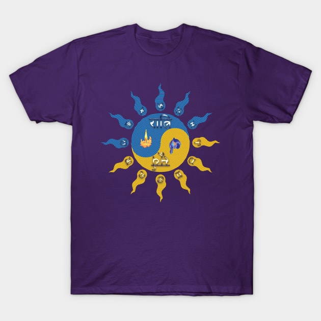 Autumnal Equinox (northern hemisphere global) T-Shirt by rikarts